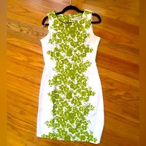 Size 10 NWOT Ronni Nicole floral sheath dress.